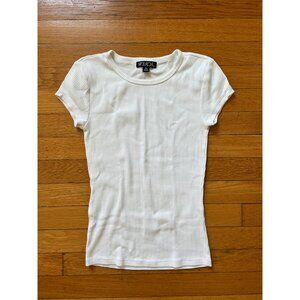 JCrew Cap-sleeve vintage rib T-shirt, Size XXS